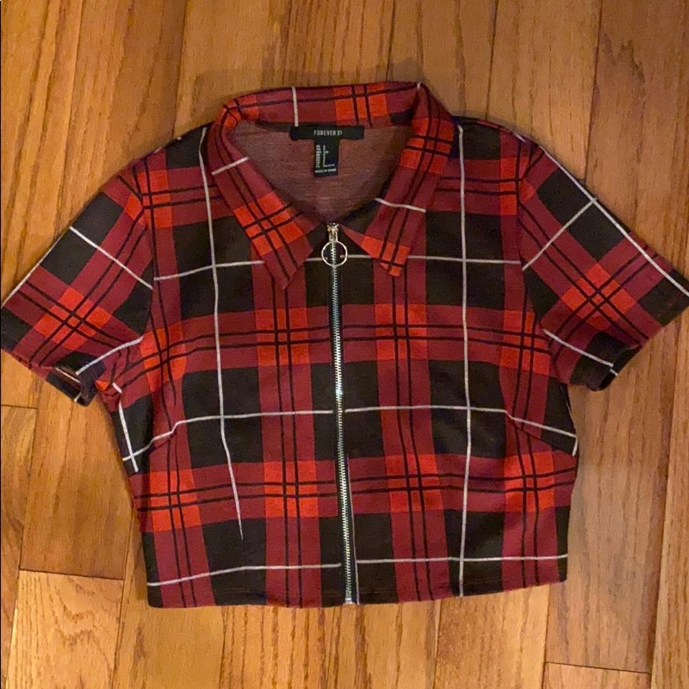Casual plaid top